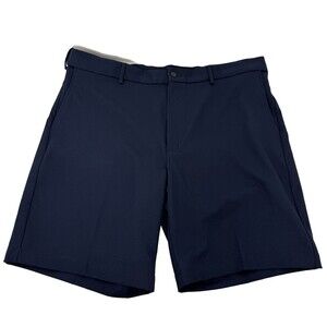 Perry Ellis PGA Tour Men’s Navy Flat Front Expandable Waist Shorts Size 40 Tall